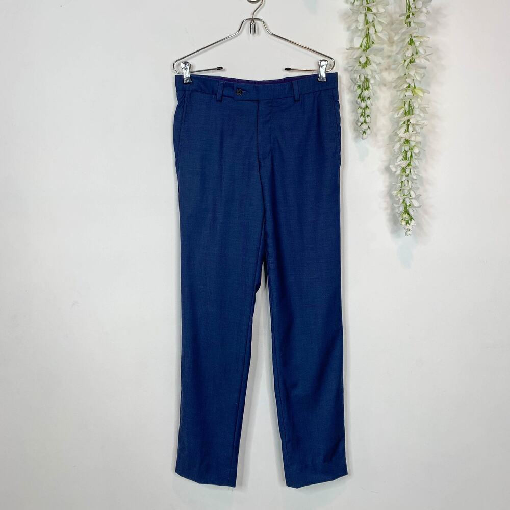 MENS TED BAKER LONDON Jefferson flat front pants navy nautical preppy 2578